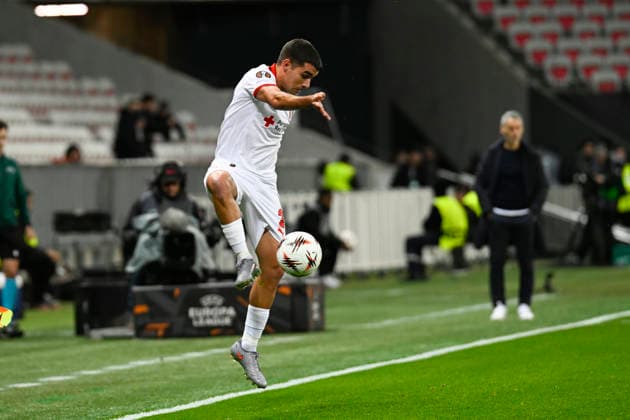 FOOTBALL : OGC Nice VS Sporting Braga - UEFA Europa League - 11 12 2025 Victor Gomez (SC Braga) - UEFA Europa League match between OGC Nice and SC Braga on December 11, 2025 at the Allianz Riviera in Nice. NiceFrance  Copyright: xWilliamxCannarellax