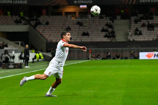 FOOTBALL : OGC Nice VS Sporting Braga - UEFA Europa League - 11 12 2025 Victor Gomez (SC Braga) - UEFA Europa League match between OGC Nice and SC Braga on December 11, 2025 at the Allianz Riviera in Nice. NiceFrance  Copyright: xWilliamxCannarellax