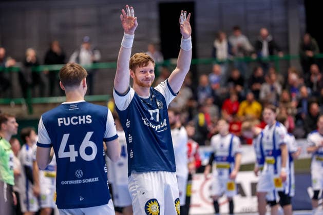 11 12 2025, Handball, HBL, Bergischer HC ThSV Eisenach, Unihalle Wuppertal contract extension with Johannes Wasielewski BHC 77 North Rhine-Westphalia Germany