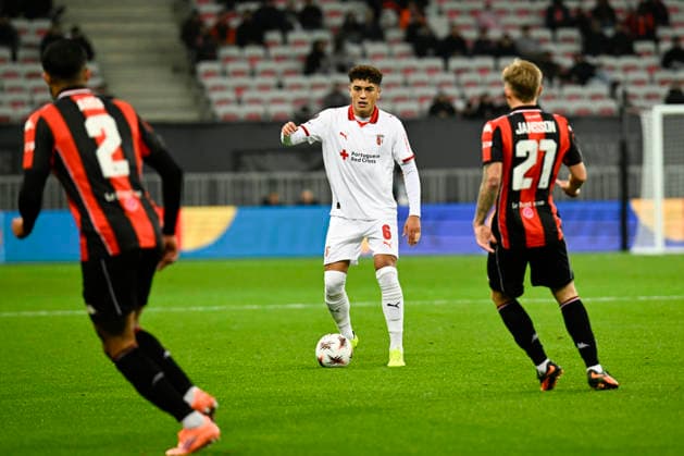 FOOTBALL : OGC Nice VS Sporting Braga - UEFA Europa League - 11 12 2025 Vitor Carvalho (SC Braga) - UEFA Europa League match between OGC Nice and SC Braga on December 11, 2025 at the Allianz Riviera in Nice. NiceFrance  Copyright: xWilliamxCannarellax