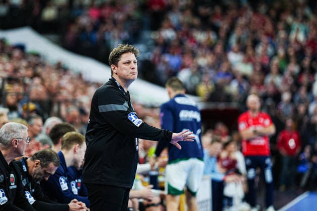 Nicolej Krickau Fuechse Berlin, Coach GER, SG Flensburg Handewitt vs Fuechse Berlin, Handball, Bundesliga, Matchday 16, Season 2026 2026, 11 12 2025 GER, SG Flensburg Handewitt vs Fuechse Berlin, Handball, Bundesliga, Matchday 16, Season 2026 2026, 11 12 2025 Flensburg Copyright: xEibner-Pressefoto MarcelxvonxFehrnx EP_MFN