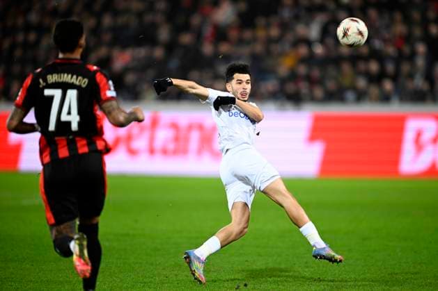Midtjylland v KRC Genk - UEFA Europa League MIDTJYLLAND, DENMARK - DECEMBER 11 : El Ouahdi Zakaria defender of KRC Genk during the UEFA Europa League 2025 26 League Phase MD6 match between Midtjylland and KRC Genk on December 11, 2025 in Midtjylland, Denmark, 11 12 2025 Midtjylland Denmark  Copyright: xTomasxSiskx