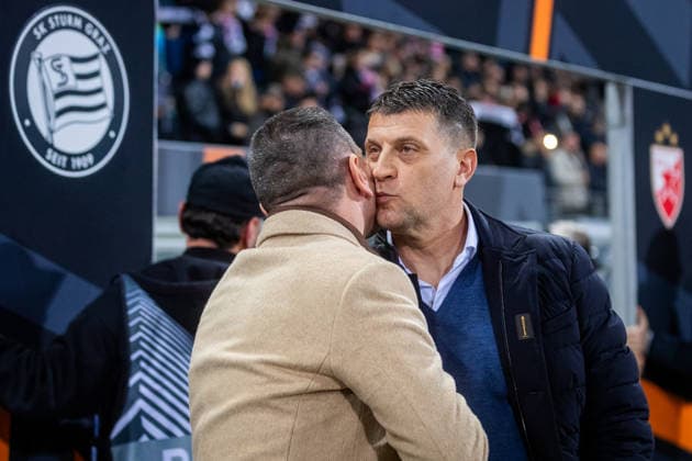 STURM GRAZ - CRVENA ZVEZDA Head coach of Crvena Zvezda Vladan Milojevic during the league phase of UEFA Europa league football match between SK Sturm Graz and FK Crvena Zvezda Belgrade. Graz, Austria, December 11, 2025. Photo by Branislav Racko Copyright: xx _BRR9953