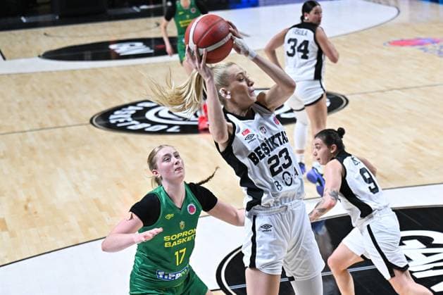 Besiktas BOA v Sopron Basket - FIBA Women’s EuroCup ISTANBUL, TURKIYE – DECEMBER 11: Besiktas BOA player Meltem Yildizhan (23) in action against Sopron Basket player Tara Wallack (17)) during the FIBA Women’s EuroCup playoff first leg match between Besiktas BOA and Sopron Basket in Istanbul, Turkiye on December 11, 2025. Cem Tekkesinoglu Anadolu Istanbul Turkey. Editorial use only. Please get in touch for any other usage.  Copyright: x2025xAnadoluxCemxTekkesinoglux