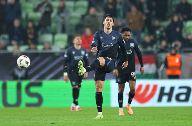 Bojan Miovski of Rangers reacts after conceding a goal Ferencvaros v Rangers, UEFA Europa League, Group Stage, Football, Groupama Arena, Budapest, Hungary - 11 Dec 2025Budapest Groupama Arena Hungary EDITORIAL USE ONLY No use with unauthorised audio, video, data, fixture lists, club league logos or live services. Online in-match use limited to 120 images, no video emulation. No use in betting, games or single club league player publications.  Copyright: xMichaelxZemanek Shutterstockx 16080575ad