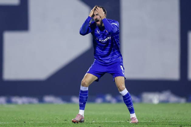 GNK Dinamo v Real Betis Balompie - UEFA Europa League 2025 26 League Phase MD6 Dion Drena Beljo of Dinamo reacts during the UEFA Europa League 2025 26 League Phase MD6 match between GNK Dinamo and Real Betis Balompie at Stadion Maksimir on December 11, 2025 in Zagreb, Croatia.  SanjinxStrukic PIXSELL