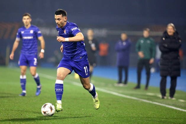 Croatia, Zagreb, 111225. Player Arber Hoxha at Europa League Round 6 football match GNK Dinamo - Real Betis Balompie. Photo: Josip Bandic CROPIX Zagreb Croatia Copyright: xxJosipxBandicx xCROPIXx dinamo_betis17-111225