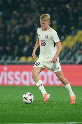 Switzerland UEFA Europa League 2025 26, BSC Young Boys vs LOSC Lille Stadion Wankdorf, Bern Hakon Arnar Haraldsson 10 Lille in action Bern Stadion Wankdorf Bern Switzerland Copyright: xKjetilxWaberx