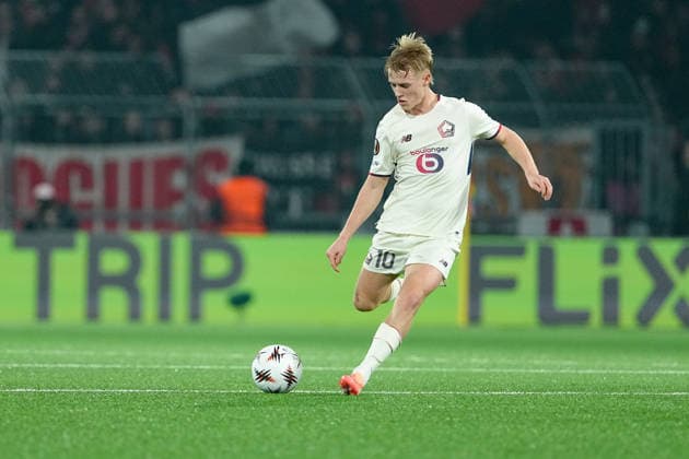 Switzerland UEFA Europa League 2025 26, BSC Young Boys vs LOSC Lille Stadion Wankdorf, Bern Hakon Arnar Haraldsson 10 Lille in action Bern Stadion Wankdorf Bern Switzerland Copyright: xKjetilxWaberx
