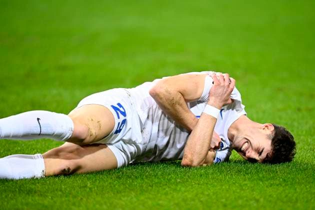 Midtjylland v KRC Genk - UEFA Europa League MIDTJYLLAND, DENMARK - DECEMBER 11 : Mirisola Robin forward of KRC Genk during the UEFA Europa League 2025 26 League Phase MD6 match between Midtjylland and KRC Genk on December 11, 2025 in Midtjylland, Denmark, 11 12 2025 Midtjylland Denmark  Copyright: xTomasxSiskx