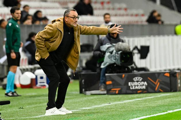 FOOTBALL : OGC Nice VS Sporting Braga - UEFA Europa League - 11 12 2025 Franck Haise (Coach OGC Nice) - UEFA Europa League match between OGC Nice and SC Braga on December 11, 2025 at the Allianz Riviera in Nice. NiceFrance  Copyright: xWilliamxCannarellax