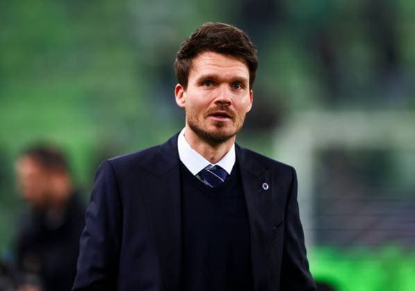 Rangers Head Coach Danny Rohl during UEFA Europa League league phase match at the Groupama Arena, Budapest. Ferencvaros v Rangers - UEFA Europa League - League Phase - Groupama Arena, Budapest, Hungary - 11 Dec 2025Budapest Groupama Arena United Kingdom  Copyright: xO Rourke RangersxFC Shutterstockx 16081545bb