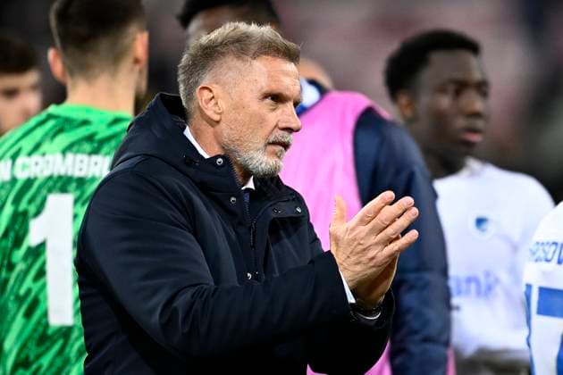 Midtjylland v KRC Genk - UEFA Europa League MIDTJYLLAND, DENMARK - DECEMBER 11 : Fink Thorsten head coach of KRC Genk after the UEFA Europa League 2025 26 League Phase MD6 match between Midtjylland and KRC Genk on December 11, 2025 in Midtjylland, Denmark, 11 12 2025 Midtjylland Denmark  Copyright: xTomasxSiskx