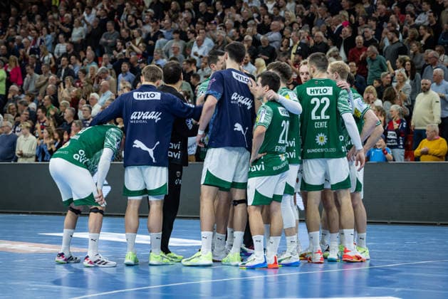 DAIKIN HBL SG Flensburg Handewitt vs Füchse Berlin 11 12 25 Team Füchse Berlin after the match DAIKIN HBL SG Flensburg Handewitt vs Füchse Berlin, GP JOULE Arena on 11 12 25 Copyright: xBEAUTIFULxSPORTS MarioxM.xKobergx