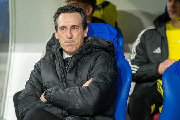 11 12 2025, Basel, St Jakob Park, Europa League FC Basel Aston Villa, head coach Unai Emery Aston Villa Basel St Jakob Park Basel Switzerland Copyright: xJustPictures.ch PascalxvonxBürenx jp-en-PaVoB-_VB_6394-3
