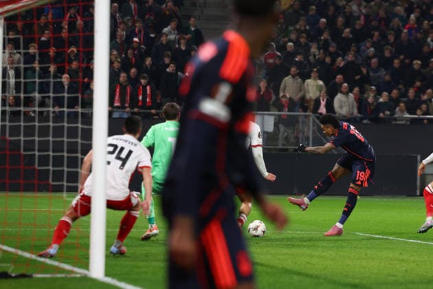 Utrecht, Netherlands, 11th December 2025. Igor Jesus of Nottingham Forest scores to make it 2-1 during the FC Utrecht vs Nottingham Forest UEFA Europa League match at Stadion Galgenwaard, Utrecht. Picture credit should read: Paul Terry Sportimage EDITORIAL USE ONLY. No use with unauthorised audio, video, data, fixture lists, club league logos or live services. Online in-match use limited to 120 images, no video emulation. No use in betting, games or single club league player publications. SPI_053_PT_Utrecht_Notts_Forest_ SPI-4361-0053