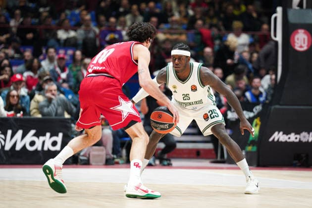 EA7 Emporio Armani Milano vs. Panathinaikos Aktor Athens, in the photo Kendrick Nunn (Panathinaikos Aktor Athens)  Copyright: xSimonexLucarellix xipa-agency.netx xSimonexLucarellix IPA_Agency_IPA69037978