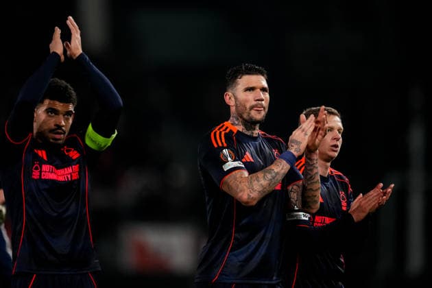 UTRECHT, NETHERLANDS - DECEMBER 11: Morato of Nottingham Forest applauds the fans after the UEFA Europa League 2025 26 League Phase MD6 match between FC Utrecht and Nottingham Forest FC at Stadion Galgenwaard on December 11, 2025 in Utrecht, Netherlands. (Photo by Rene Nijhuis) SPO  Copyright: xRenexNijhuis