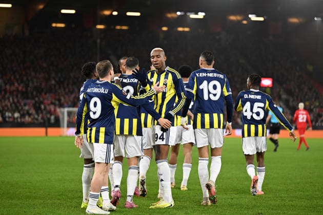 Brann v Fenerbahce - UEFA Europe League BERGEN, NORWAY - DECEMBER 11: Kerem Akturkoglu (9) of Fenerbahce celebrates after scoring a goal during the UEFA Europa League Week 6 match between Brann and Fenerbahce at Brann Stadium in Bergen, Norway on December 11, 2025. Oguz Yeter Anadolu Bergen Norway. Editorial use only. Please get in touch for any other usage.  Copyright: x2025xAnadoluxOguzxYeterx