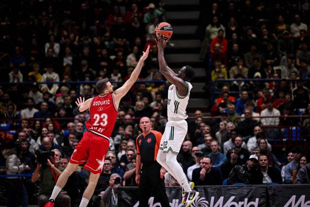 Jerian Grant EA7 Emporio Armani Olimpia Milano - Panathinaikos AKTOR Athens Turkish Airlines Euroleague 2025-26 Milano, 11 12 2025 Foto ClaudioDegaspari Ciamillo-Castoria Assago Unipol Forum Lombardia Italy  Copyright: xClaudioxxDegasparix