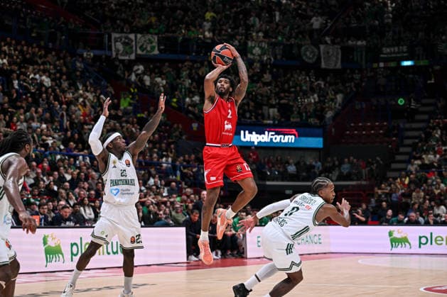 Armoni Brooks EA7 Emporio Armani Olimpia Milano - Panathinaikos AKTOR Athens Turkish Airlines Euroleague 2025-26 Milano, 11 12 2025 Foto ClaudioDegaspari Ciamillo-Castoria Assago Unipol Forum Lombardia Italy  Copyright: xClaudioxxDegasparix