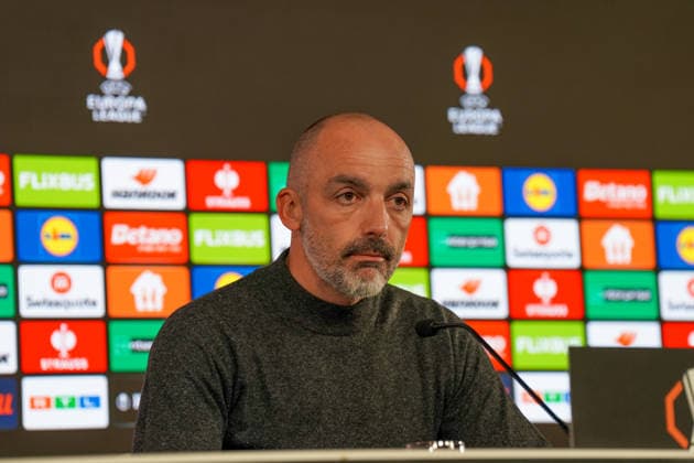 Football UEFA Europa League 2025 26, Matchday 6 VfB Stuttgart vs Maccabi Tel Aviv FC Arena Stuttgart Germany Å½arko LazetiÄ‡ Zarko Lazetic Coach, Maccabi Tel Aviv Press conference, Media Copyright: xJOERANxSTEINSIEKx
