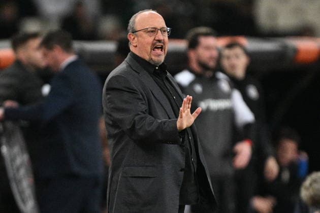 UEFA Europa League - Panathinaikos vs Viktoria Plzen - Rafael Benitez Maudes coach of Panathinaikos react during the UEFA Europa League Phase matchday 6 soccer match between Panathinaikos and Viktoria Plzen at the Olympic Athletic Center of Athens Spyros Louis in Athens, Greece, 11 Decemberr 2025. IMAGO ONE INCH PRODUCTIONS ATHENS GREECE Copyright: xONExINCHxPRODUCTIONSx 6775420