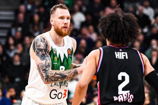 BASKET : Paris Basketball vs Zalgiris Kaunas - Euroligue - JournÃ e 15 - 11 12 25 Ignas Brazdeikis (Zalgiris Kaunas) ParisFrance  Copyright: xBaptistexAutissierx