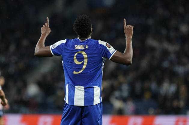 FC Porto vs Malmo FF - UEFA Europa League : (Foto Photo : Tiago Vieira Avant Sports) FC Porto vs Malmo FF - UEFA Europa League, FC Porto player Samu celebrates a goal during the Europa League football match between FC Porto and Malmo FF at Estadio do Dragao in Porto, Portugal, on December 11, 2025. (Photo : Tiago Vieira Avant Sports) Porto, Portugal Estadio do Dragao Portugal Copyright: xFoto Photox:xTiagoxVieira AvantxSportsx