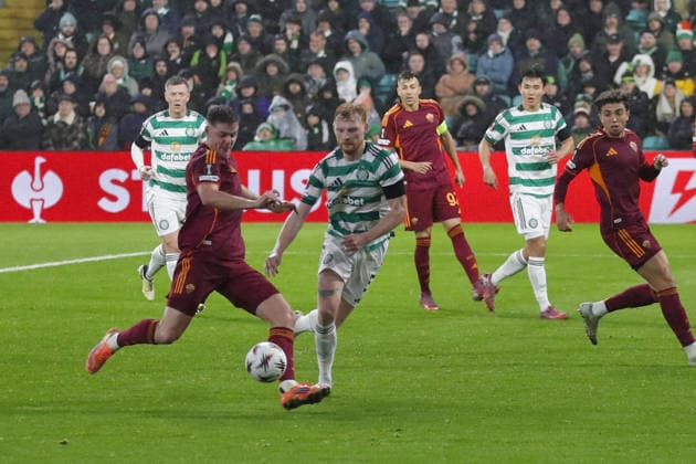 11.12.2025 Europa League Fase a Gironi : Celtic vs Roma Nella foto: Evan Ferguson gol 2& xD;(Foto Gino Mancini)  Copyright: xGinoxMancini IPAxSportx xipa-agency.netx xx IPA_69044877 IPA_Agency_IPA69044877