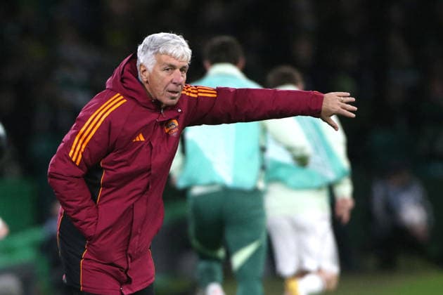 11.12.2025 Europa League Fase a Gironi : Celtic vs Roma Nella foto: Gian Piero Gasperini& xD;(Foto Gino Mancini)  Copyright: xGinoxMancini IPAxSportx xipa-agency.netx xx IPA_69045234 IPA_Agency_IPA69045234