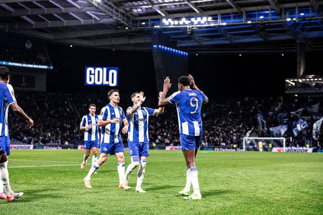FC Porto v Malmo FF - UEFA Europa League 2025 26 League Phase MD6 PORTO, PORTUGAL - DECEMBER 11: Samu Omorodion and Borja Sainz of FC Porto celebrate scoring his sides second goal of the match during to the UEFA Europa League 2025 26 League Phase MD6 match between FC Porto and Malmo FF at Estadio do Dragao on December 11, 2025 in Porto, Portugal. (Photo by Joao Gregorio RSM Press via Photo Players Images Magara press) Porto Estadio do Dragao Portugal Copyright: xJoaoxGregoriox