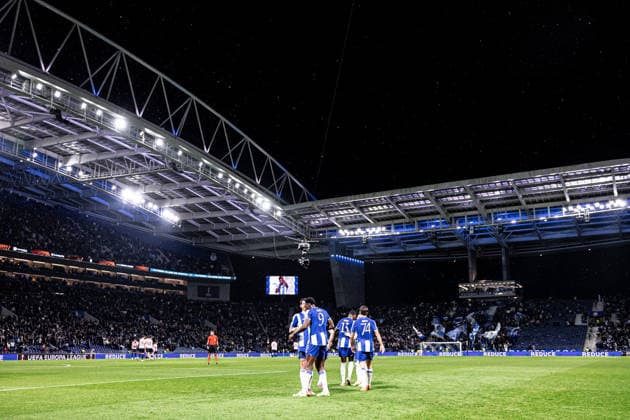 FC Porto v Malmo FF - UEFA Europa League 2025 26 League Phase MD6 PORTO, PORTUGAL - DECEMBER 11: Samu Omorodion and Borja Sainz of FC Porto celebrate scoring his sides second goal of the match during to the UEFA Europa League 2025 26 League Phase MD6 match between FC Porto and Malmo FF at Estadio do Dragao on December 11, 2025 in Porto, Portugal. (Photo by Joao Gregorio RSM Press via Photo Players Images Magara press) Porto Estadio do Dragao Portugal Copyright: xJoaoxGregoriox