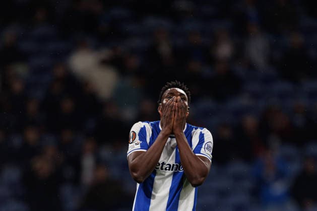Samu Aghehowa seen during UEFA Europa League game between teams of FC Porto and Malmo FF (Bernardo Benjamim Ball Raw Images) Porto Estadio do Dragao Portugal Copyright: xBernardoxBenjamimx bernardobenjamim_fcporto_malmo_2526-074