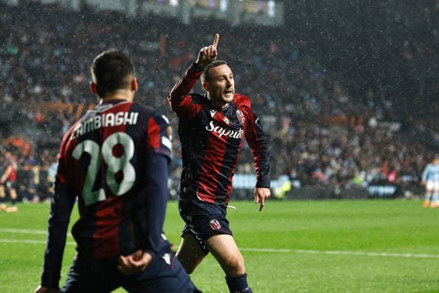 Federico Bernardeschi (Bologna), DECEMBER 11, 2025 - Football Soccer : Federico Bernardeschi celebrate after his second goal during UEFA Europa League league phase match day 6 between RC Celta de Vigo - Bologna FC 1909 at the Estadio Balaidos in Vigo, Spain. Noxthirdxpartyxsales  aflo_313321066