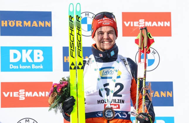 BIATHLON - IBU WC Hochfilzen HOCHFILZEN,AUSTRIA,12.DEC.25 - BIATHLON - IBU World Cup, 10km sprint, men. Image shows Philipp Horn (GER).  GEPAxpictures xHaraldxSteiner