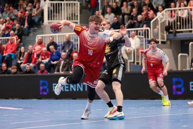 12 12 2025, Handball, Season 2025 2026, 2 Handball Bundesliga, 15 Matchday, TuSEM Essen TuS N Lübbecke, Finn Wolfram TuSEM Essen , Essen Am Hallo NRW Germany xRHR PHOTO DEx Copyright: DennisxEwert RHR-FOTOx RHR-FOTO DE
