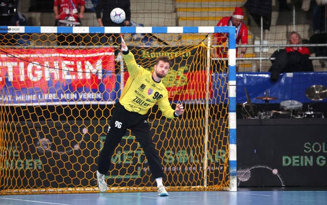 12 12 2025, Germany, Bietigheim, Handball 2 Bundesliga, SG BBM Bietigheim vs Dessau Roßlauer HV 06, Jan Hrdlicka BBM