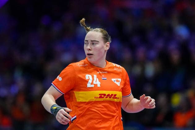 2025-12-12 Netherlands v Norway - IHF World Women s Handball Championship ROTTERDAM, NETHERLANDS - DECEMBER 12: Romee Maarschalkerweerd of The Netherlands looks on during the IHF World Women s Handball Championship match between Netherlands and Norway at Ahoy on December 12, 2025 in Rotterdam, Netherlands. Rotterdam Ahoy Netherlands Content not available for redistribution in The Netherlands directly or indirectly through any third parties. Copyright: xHenkxSeppenx