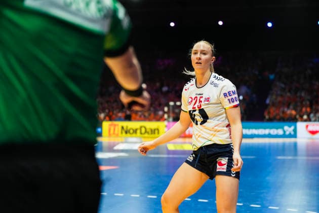 Women s Handball World Championship 2025 Netherlands Norway Rotterdam, Netherlands 20251212 Norway s Henny Ella Reistad during the semi final of the Women s Handball World Championship between the Netherlands and Norway at Ahoy Arena Photo Beate Oma Dahle NTB Rotterdam Netherlands EDITORIAL USE ONLY RESTRICTED USE FOR BETTING COMPANIES  Copyright: xBeatexOmaxDahlex xNTBx