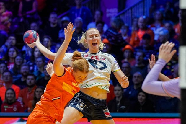 2025-12-12 Netherlands v Norway - IHF World Women s Handball Championship ROTTERDAM, NETHERLANDS - DECEMBER 12: Henny Reistad of Norway shouting during the IHF World Women s Handball Championship match between Netherlands and Norway at Ahoy on December 12, 2025 in Rotterdam, Netherlands. Rotterdam Ahoy Netherlands Content not available for redistribution in The Netherlands directly or indirectly through any third parties. Copyright: xHenkxSeppenx