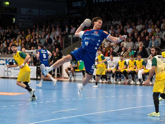 Stefan Bauer HBW Balingen Weilstetten, 99 on a jump shot on goal VfL Eintracht Hagen vs HBW Balingen Weilstetten, Handball, 2 Bundesliga, 15 Matchday, Season 2025 2026, 12 12 2025 VfL Eintracht Hagen vs HBW Balingen Weilstetten, Handball, 2 Bundesliga, 15 Matchday, Season 2025 2026, 12 12 2025 Hagen Copyright: xEibner-Pressefoto DamianxKruczynx EP_DKI