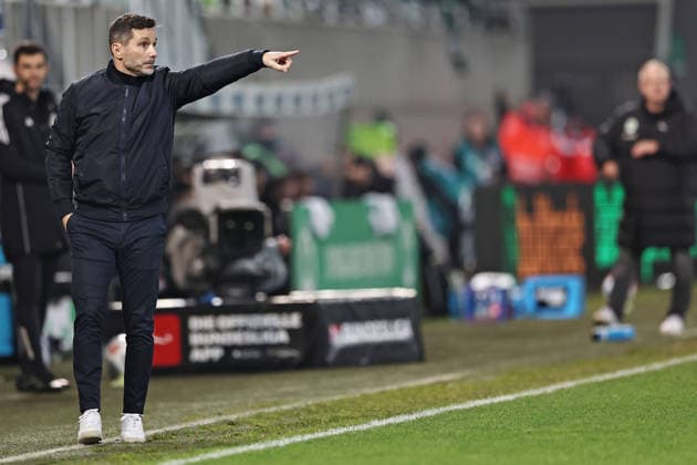 Stefan Leitl, Hertha, in the first round match of the 2025 2026 season between SpVgg Greuther Fürth and Hertha BSC Berlin 3 3 in Fürth 12 12 2025
