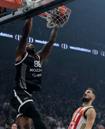 Partizan v Crvena Zvezda, Euroleague basketball, season 2025 2026, round 15 Belgrade, Serbia. 12th Dec, 2025. Partizan s Tyrique Jones during Euroleague basketball match between Partizan and Crvena Zvezda (Red Star) on December 12. 2025. in Belgrade, Serbia. Belgrade Serbia Copyright: xPedjaxMilosavljevic STARSPORTx