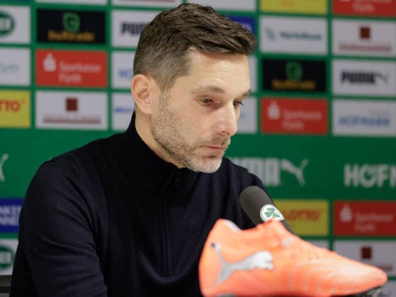 Germany Soccer, 2 Bundesliga 2025 26, 16 Matchday SpVgg Greuther Fürth vs Hertha BSC Sportpark Ronhof Fürth Press conference Stefan Leitl Coach Hertha BSC Copyright: xChristopherxRupprechtx