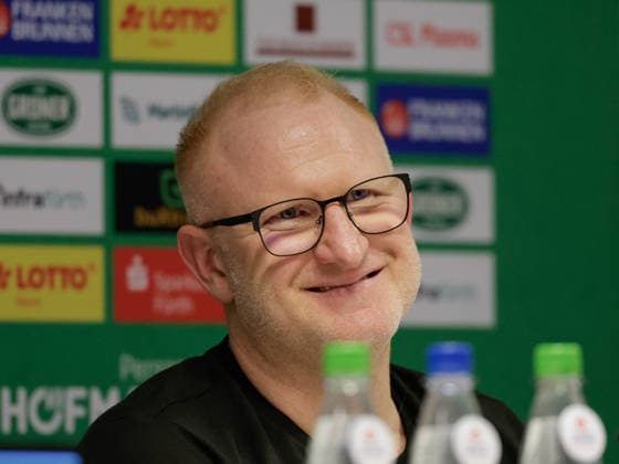 Germany Soccer, 2 Bundesliga 2025 26, 16 Matchday SpVgg Greuther Fürth vs Hertha BSC Sportpark Ronhof Fürth Press conference Heiko Vogel Coach, SpVgg Greuther Fürth Copyright: xChristopherxRupprechtx