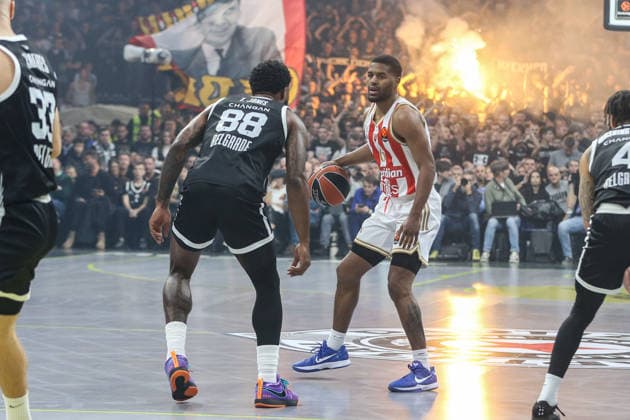 Partizan v Crvena Zvezda - EuroLeague BELGRADE, SERBIA - DECEMBER 12: Tyrique Jones (88) of Partizan in action during EuroLeague round 15 basketball match between Partizan and Crvena Zvezda on December 12, 2025. Filip Stevanovic Anadolu Belgrade Serbia. Editorial use only. Please get in touch for any other usage.  Copyright: x2025xAnadoluxFilipxStevanovicx
