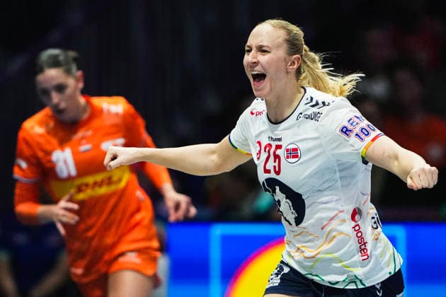 Women s Handball World Championship 2025 Netherlands Norway Rotterdam, Netherlands 20251212 Norway s Henny Ella Reistad celebrates during the semi final of the Women s Handball World Championship between the Netherlands and Norway at Ahoy Arena Photo Beate Oma Dahle NTB Rotterdam Netherlands EDITORIAL USE ONLY RESTRICTED USE FOR BETTING COMPANIES  Copyright: xBeatexOmaxDahlex xNTBx