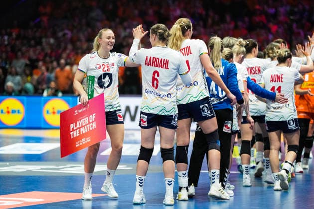 Women s Handball World Championship 2025 Netherlands Norway Rotterdam, Netherlands 20251212 Norway s Henny Ella Reistad was named best player of the match during the semi final of the Women s Handball World Championship between the Netherlands and Norway at Ahoy Arena Photo Beate Oma Dahle NTB Rotterdam Netherlands EDITORIAL USE ONLY RESTRICTED USE FOR BETTING COMPANIES  Copyright: xBeatexOmaxDahlex xNTBx