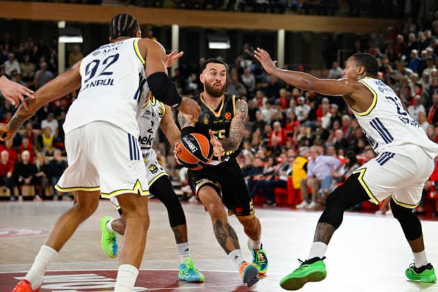 BASKET-BALL : AS Monaco VS Fenerbahce Beko - Turkish Airlines EuroLeague - 12 12 2025 Mike James (ASM) - Turkish Airlines EuroLeague match between AS Monaco and Paris Basketball on December 12, 2025 at the Louis II Stadium in Monaco. MonacoMonaco  Copyright: xWilliamxCannarellax